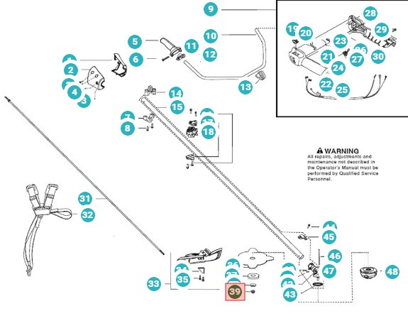 Mutterin terän akseli 5038563-01