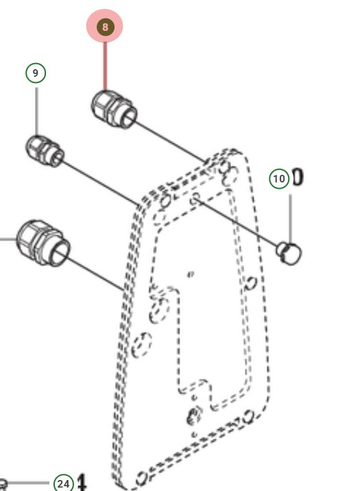 Kaapelin Liitäntö M20X1.5 5055269-02