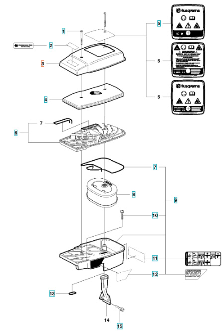 Ilmansuodattimen kansi