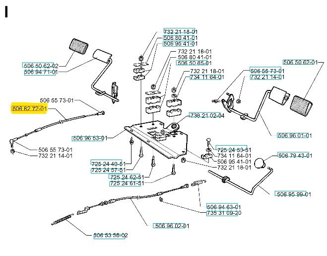 Jarruvaijeri Rider 13, 13 Bio, 850HST, 970HST Bioclip
