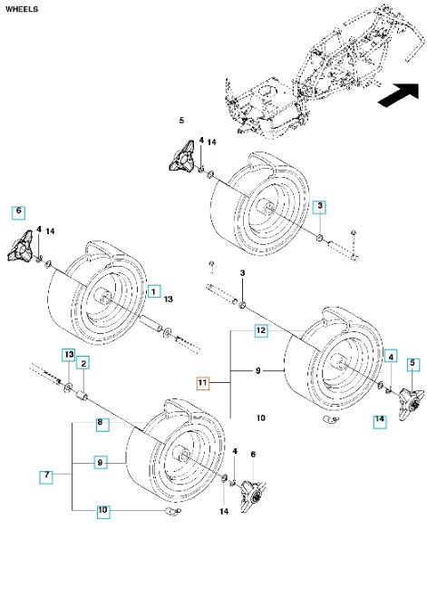 Pyörä R115B, R115B, R213C, R214, R214TC, R216, R316T, R11C, R13