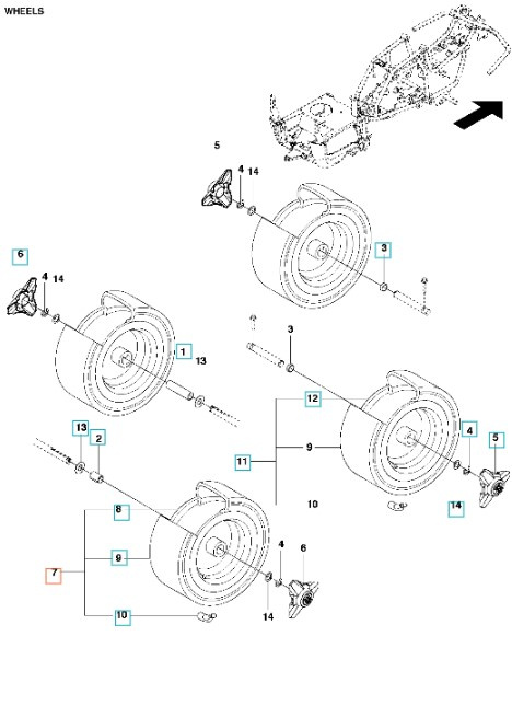 Pyörä R115B, R115C, R213C, R214, R214TC, R216, R316, R318