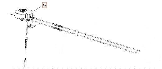 Kaapelikokoonpano, kouruputken pyörittimen lukitus