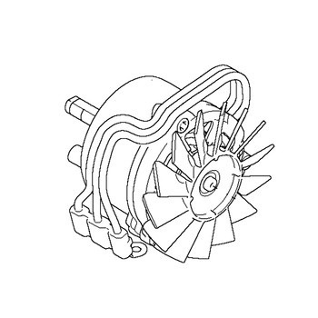 Moottorikokoonpano Moottorisahan akku