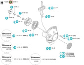 Käynnistin Husqvarna 324RX, 524R, 524LK Käynnistin Husqvarna 324RX, 524R, 524LK