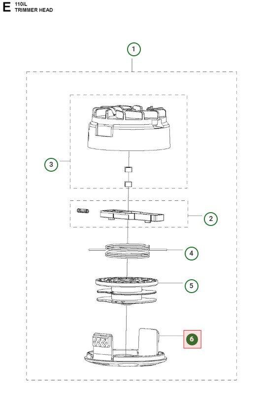 Kansi alempi Husqvarna 110iL