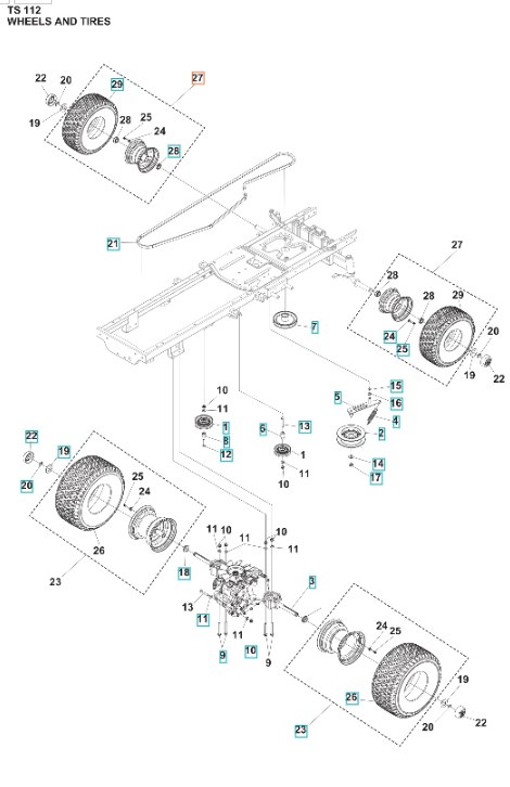 Pyöräsarja TS 112, TS 114, TC 215T, TC 220T, TS 112, TS 114, TS 215T, TS 217T