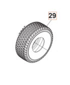 Renkaat, edessä 15 x 6-6 Renkaat, edessä 15 x 6-6
