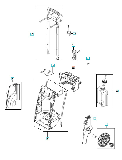 Aseen pidike tummanharmaa 5312420-01