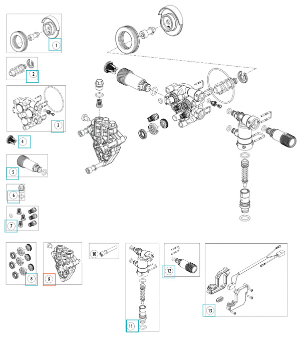 Sylinterikannen sylinterilohko 1 5312596-01