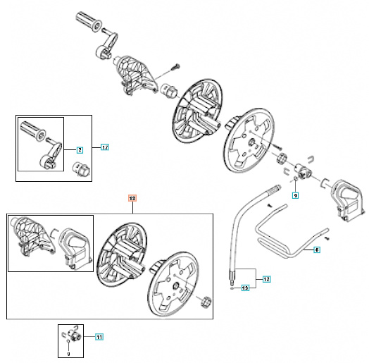 Kelan letkun ohjain Letkun ohjain 5312776-01