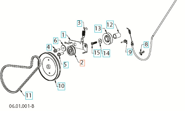 Hihnapyörä, Välipyörä, Litteä 5321660-43