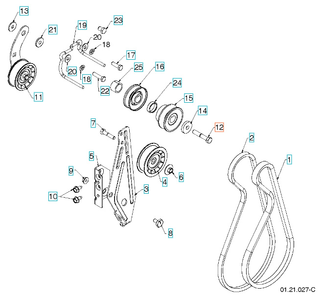 Veitsiruuvi 5321796-17