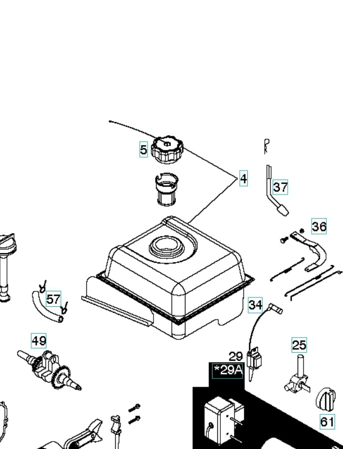 Polttoainesäiliö korkilla (napsautustyyli) 5324249-42