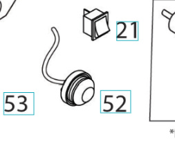 Polttoaineprimer Bulb Assy W/Hose 5324249-49