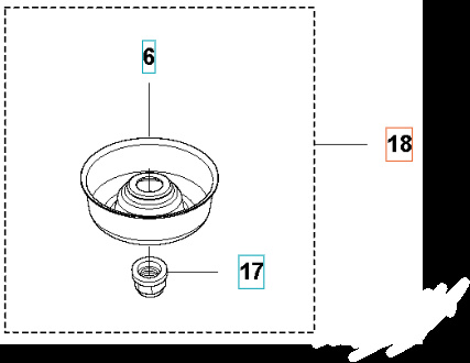 Tukikupin varaosasarja 5353344-01