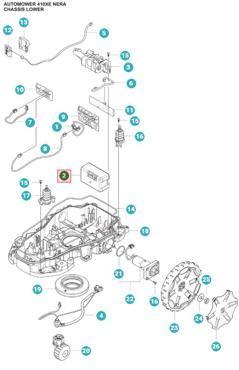 Akku Automower 320 Nera, 430X Nera, 410XE Nera