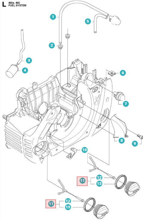 Tankin Korkki 455 Rancher, 460 Rancher, 575XP