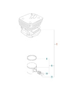 Sylinteri Kpl Husqvarna 353, Jonsered CS2147, CS2152 Sylinteri Kpl Husqvarna 353, Jonsered CS2147, CS2152