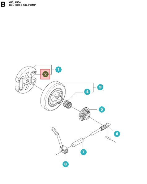 Kytkimen Jousi 340-353/440-462/545/550