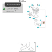 Mäntä 55mm Husqvarna 390XP Mäntä 55mm Husqvarna 390XP