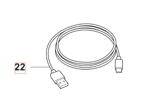 Johdinsarja Usb-C Huoltokaapeli