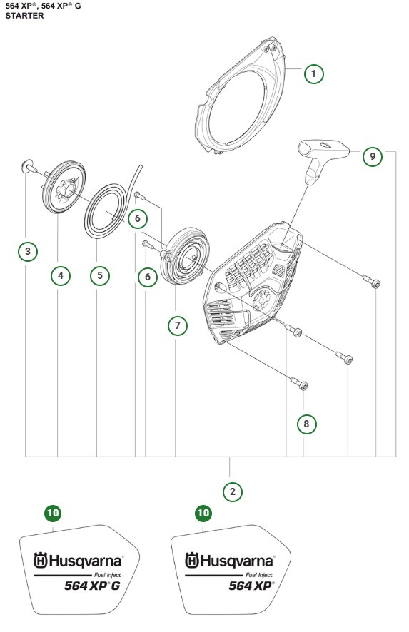 Aloituspakkauksen tarra 564XP