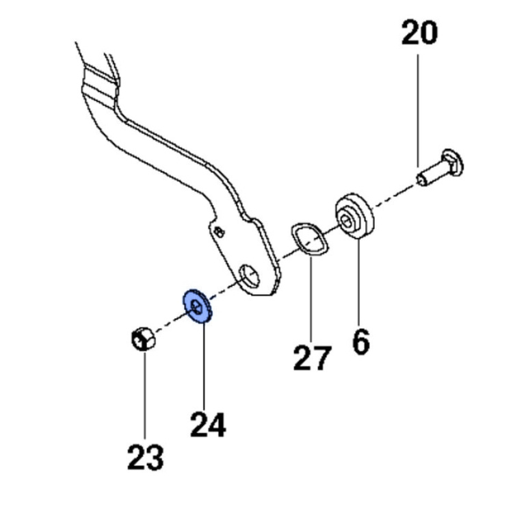 Aluslevyn jousi-, 16.7 5391028-43