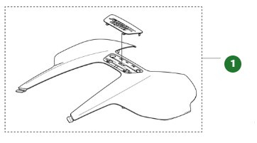 Yläkansi Automower 430V Nera