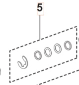 Tiiviste Adapterijärjestelmän tiivisteet 5460930-01 Tiiviste Adapterijärjestelmän tiivisteet 5460930-01