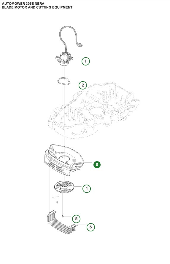 Suoja Automower 305E, 310E, 405XE, 410XE Nera