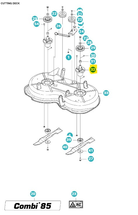 Teräakseli Rider 111B, 112C, 115C, FR2312MA