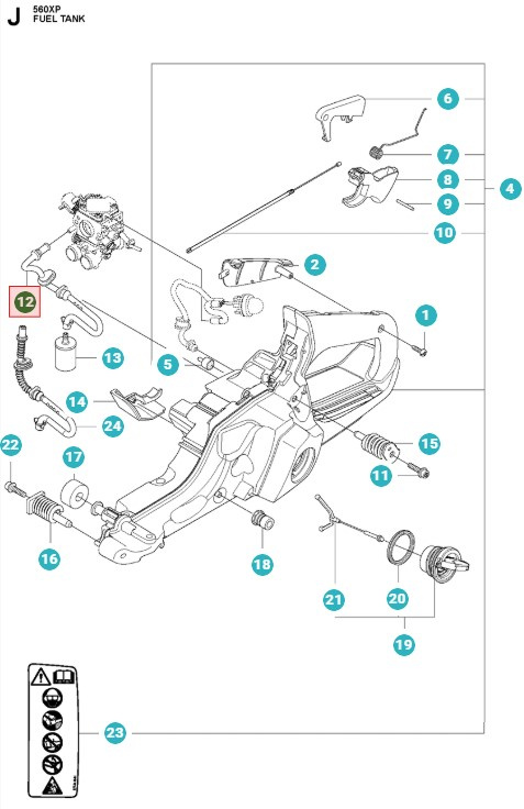 Polttoaineletku 5739935-03