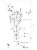 Sylinteri Kpl Husqvarna 570 II, 576XP Sylinteri Kpl Husqvarna 570 II, 576XP