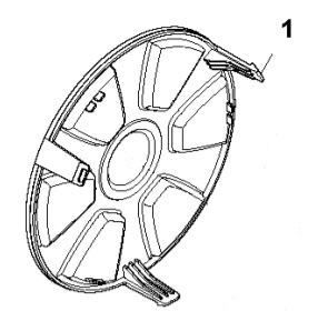 PÖLYKAPSELI Gardena R38Li-R80Li, Flymo 1200R