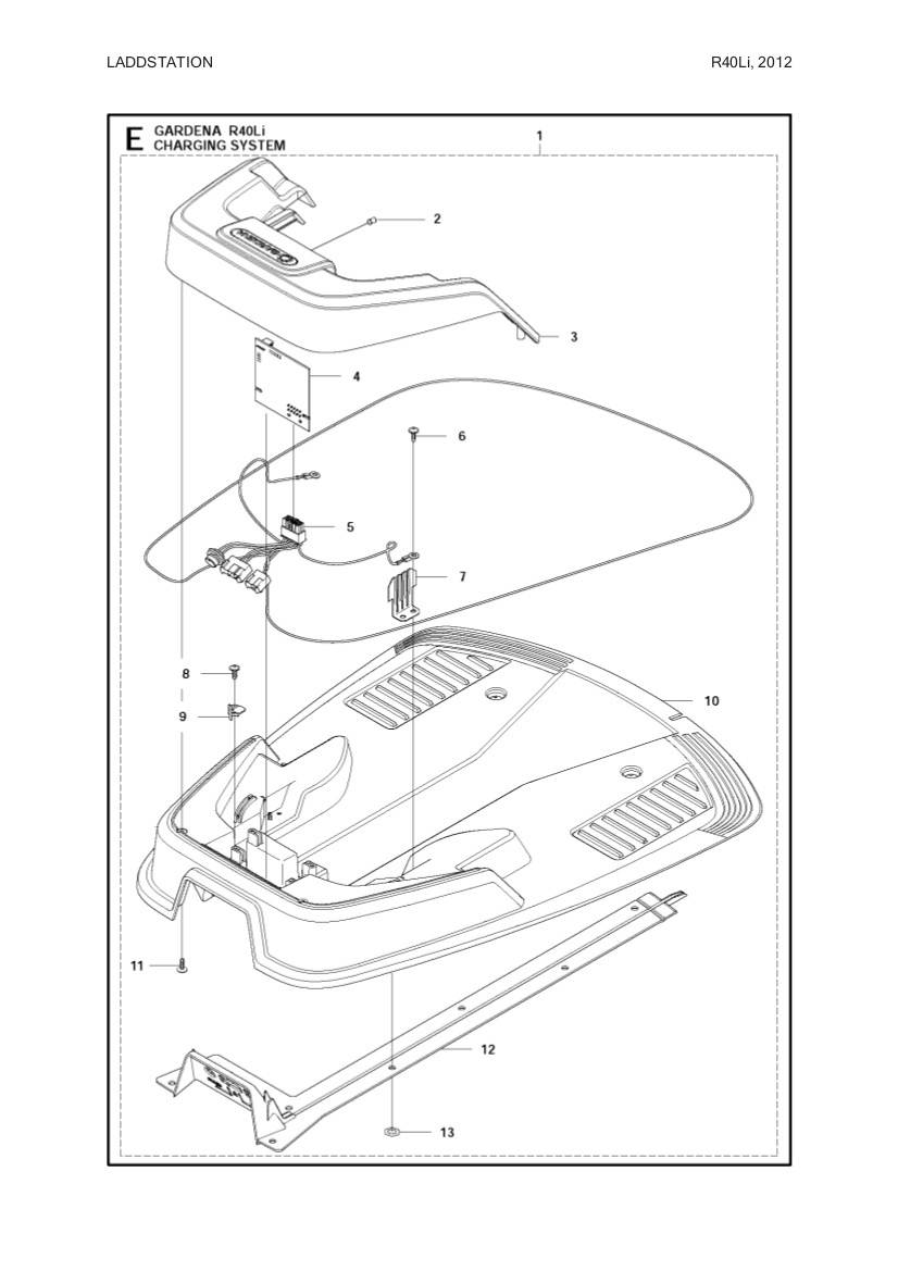 Cover charging station