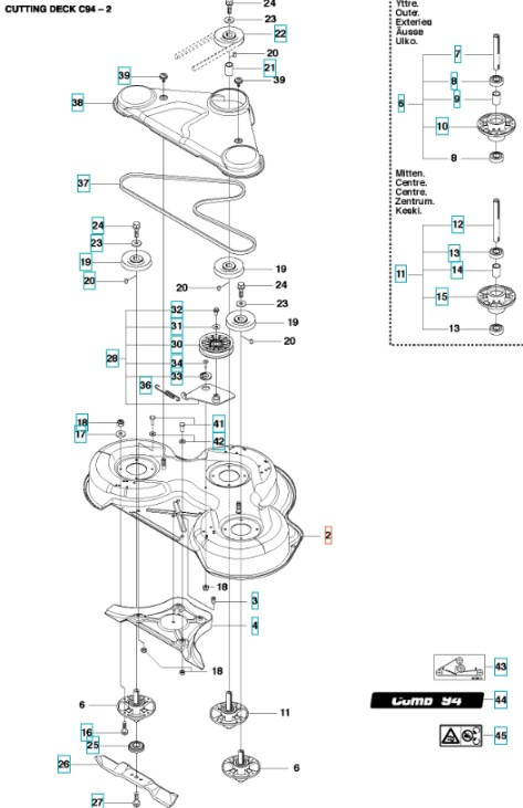 Deck Shell Combi 94 harmaa