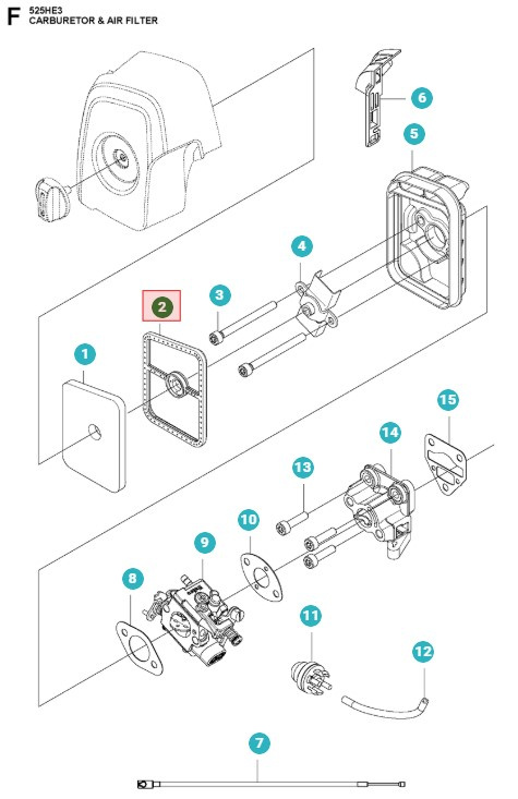 Ilmansuodatin 525RX, 525RXT, 525LK, 325HE3, 325HE4, 525P5S