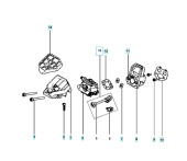 Kaasutin Husqvarna 120, 125 Kaasutin Husqvarna 120, 125
