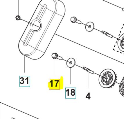 Ruuvi, M8X35 Vasenkäsi Kierteetty 5825085-01