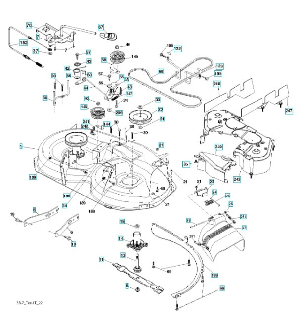 Leikkuusyksikkö LT151, LTH151, LT154, LTH154