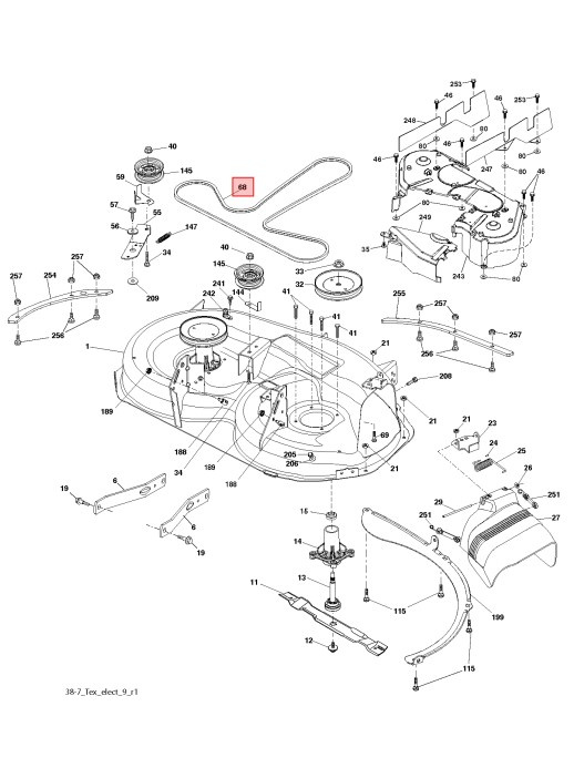 Hihna Husqvarna LT131, LT154, LT2113