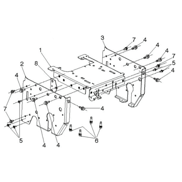 Frame Top Weldment Ms668 Husqv 5838080-02