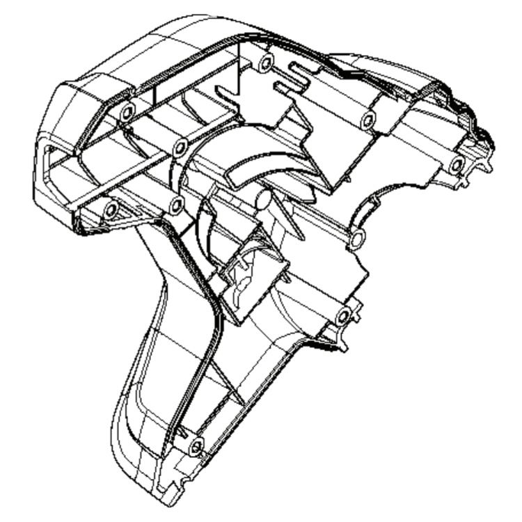Moottorin kansi Vasen