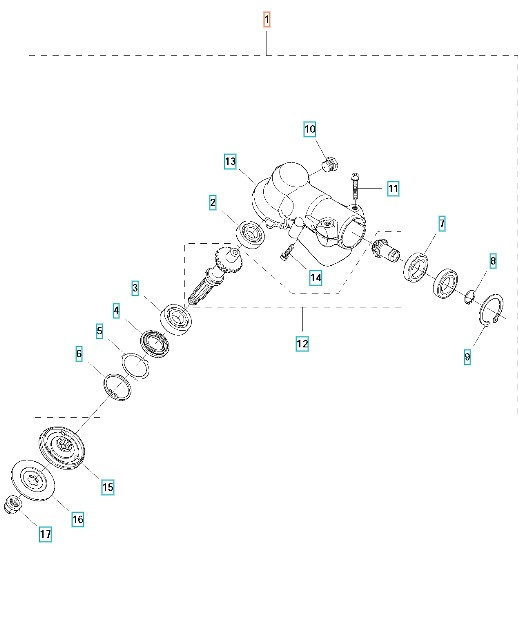 kulmavaihde 343F, 545F, 545FX, FC2145, FC2245