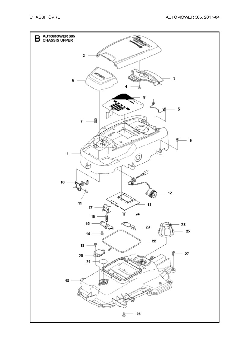 KOTELO grey Automower 105, 305, 308