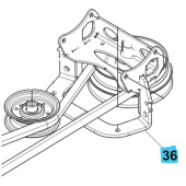 Hihnapyörä Huqvarna harmaa Hihnapyörä Huqvarna harmaa