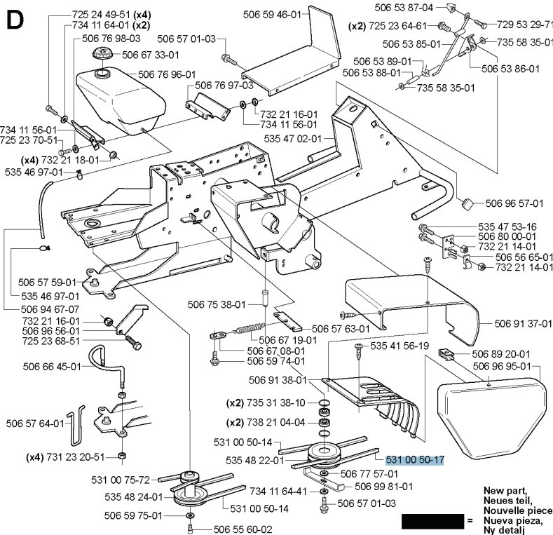 Hihna Husqvarna Rider Combi 103