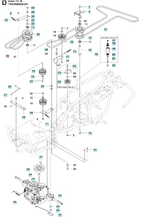 Hihna R111B, Jonsered FR2312 MA