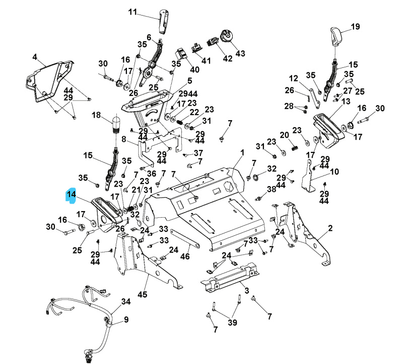 Kiinnike Deflektorin vipu 5897540-01